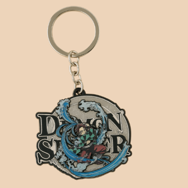 Demon Slayer Tanjiro Keychain – Stylish Anime Metal Key Ring