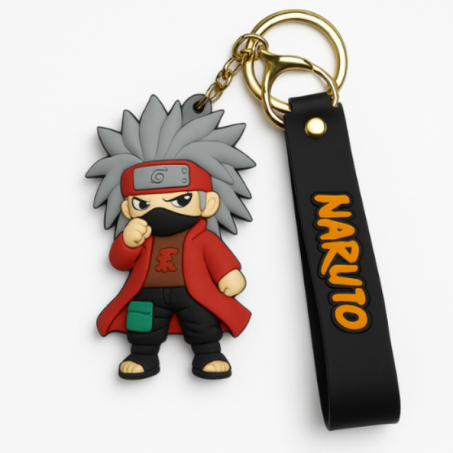 tee graphics chibi-style Kakashi Hatake keychain from Naruto key chain